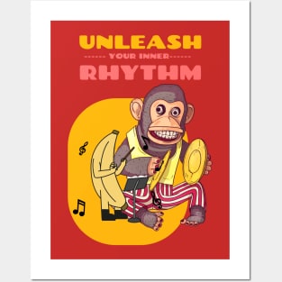 Unleash Your Inner Rhythm Monkey Posters and Art